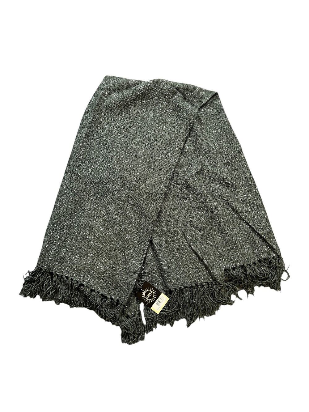 Surya Throw Blanket Charcoal Metallic Tilda‎ Blanket Bedroom Fray Acrylic 50x60